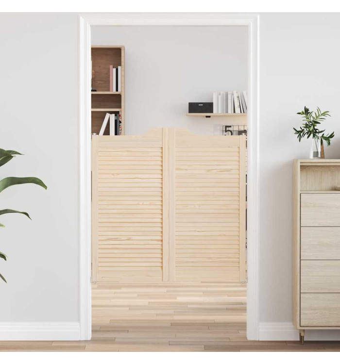 Portes battantes à persiennes 2paires 100x100cm bois massif Pin | Mobilier & Déco