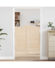 Portes battantes à persiennes 2paires 100x100cm bois massif Pin | Mobilier & Déco