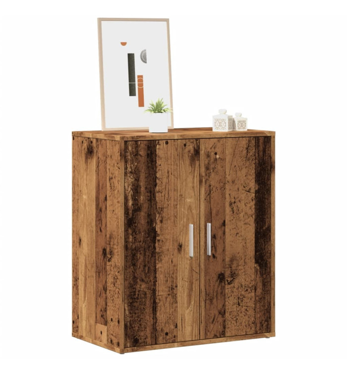 Armoire à chaussures vieux bois 60x35x70 cm bois d'ingénierie | Mobilier & Déco