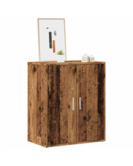 Armoire à chaussures vieux bois 60x35x70 cm bois d'ingénierie | Mobilier & Déco