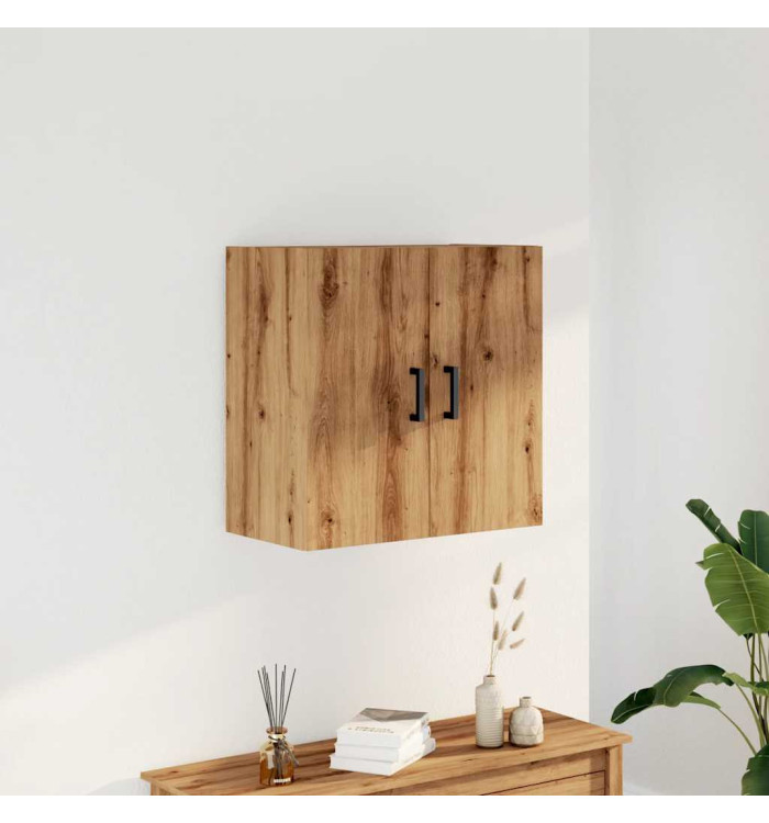 Armoire murale chêne artisanal 60x31x60 cm bois d'ingénierie | Mobilier & Déco