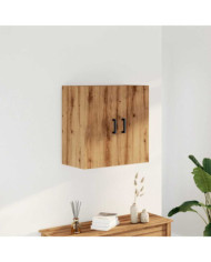 Armoire murale chêne artisanal 60x31x60 cm bois d'ingénierie | Mobilier & Déco