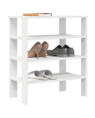 Étagère à chaussures blanc 61x32x70 cm bois d'ingénierie | Mobilier & Déco