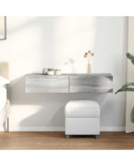 Étagère murale avec tiroirs sonoma gris bois d'ingénierie | Mobilier & Déco