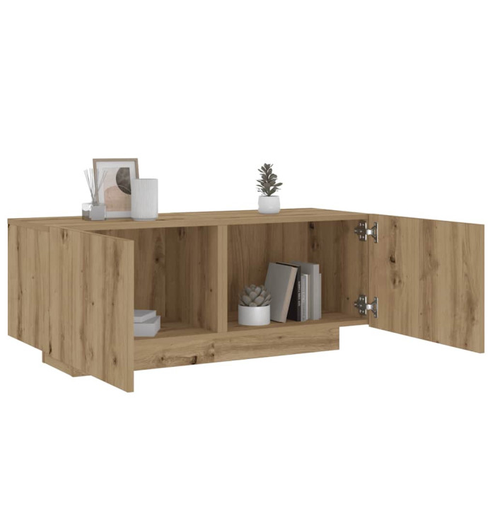 Table de chevet chêne artisanal 100x35x40 cm bois d’ingénierie | Mobilier & Déco