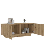 Table de chevet chêne artisanal 100x35x40 cm bois d’ingénierie | Mobilier & Déco