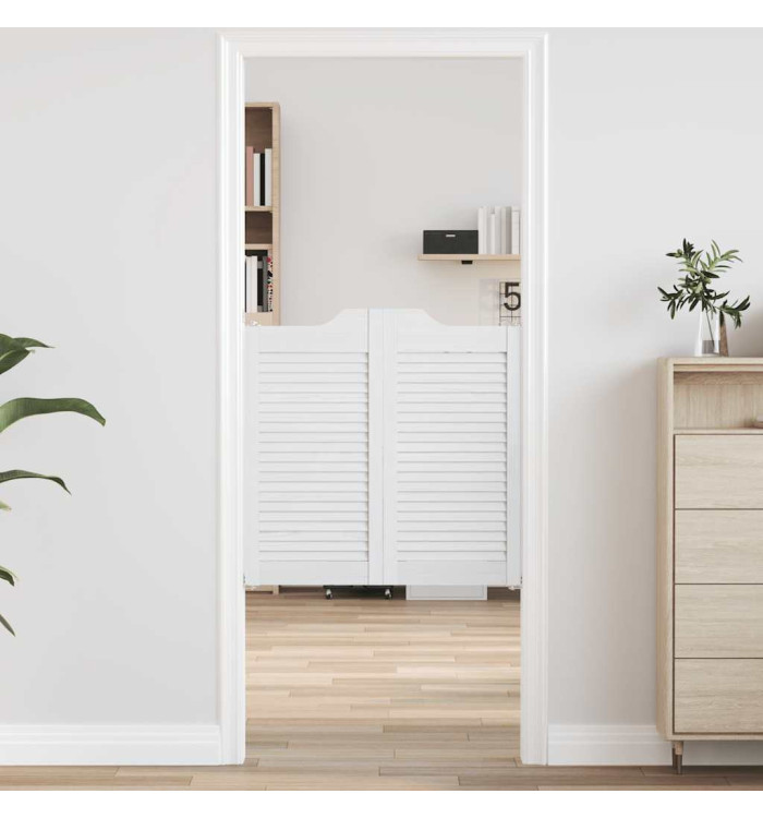 Portes battantes à persiennes 2 paires blanc 80x80 cm | Mobilier & Déco
