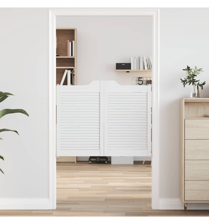 Portes battantes à persiennes 1 paire blanc 80x100 cm | Mobilier & Déco