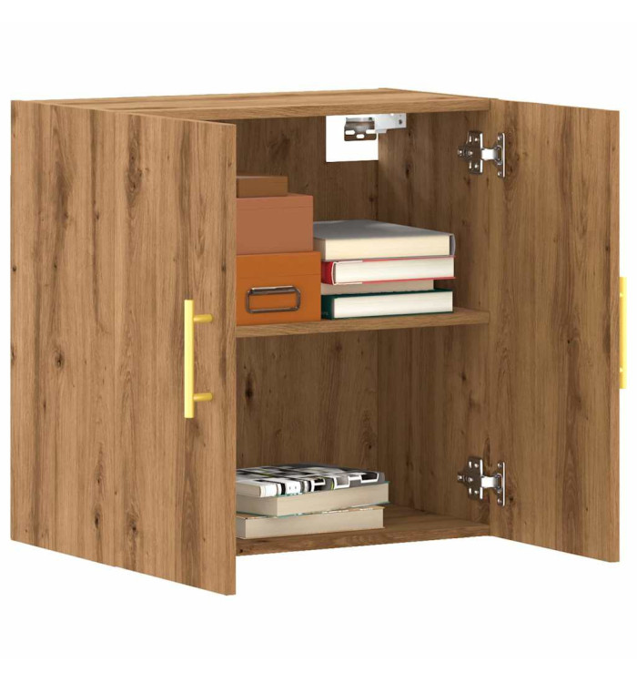Armoire murale chêne artisanal 60x31x60 cm bois d'ingénierie | Mobilier & Déco