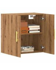 Armoire murale chêne artisanal 60x31x60 cm bois d'ingénierie | Mobilier & Déco