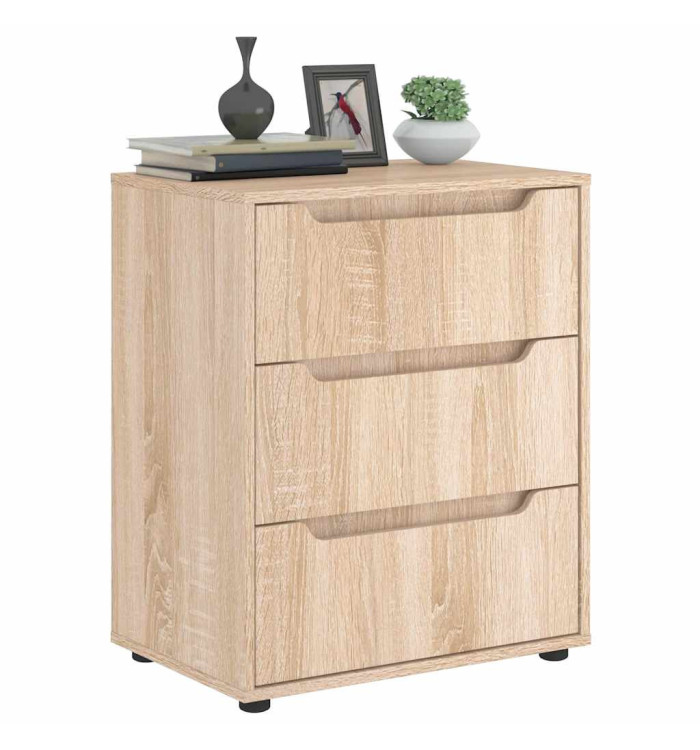 Buffet VISNES chêne sonoma 60x40x73 cm bois d'ingénierie | Mobilier & Déco