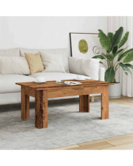 Table basse vieux bois 100x60x42 cm bois d'ingénierie | Mobilier & Déco