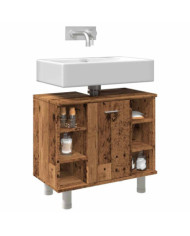 Armoire de salle de bain vieux bois 60x32x53,5 cm | Mobilier & Déco