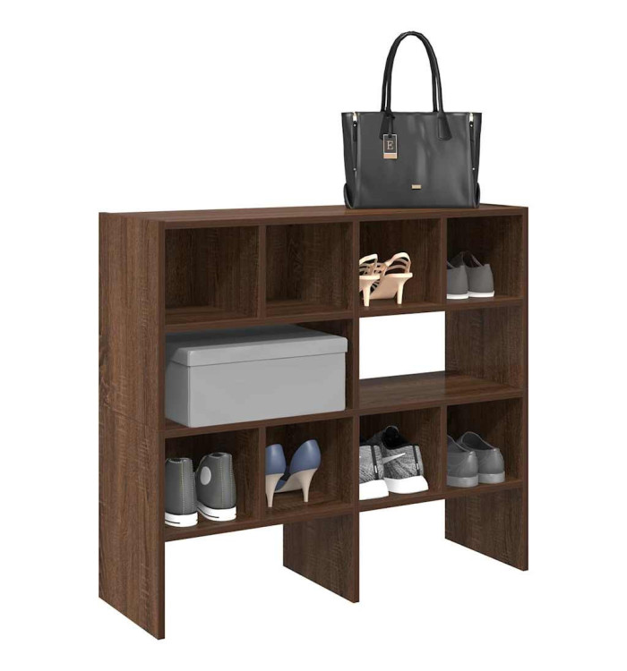 Étagères à chaussures 2 pcs empilable chêne marron 89,5x30x40cm | Mobilier & Déco