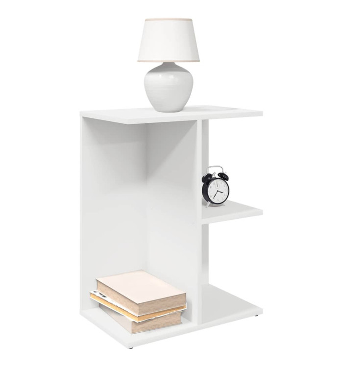 Tables de chevet 2 pcs blanc 46,5x29x61 cm bois d’ingénierie | Mobilier & Déco