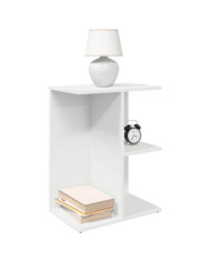 Tables de chevet 2 pcs blanc 46,5x29x61 cm bois d’ingénierie | Mobilier & Déco