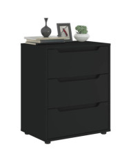 Buffet VISNES noir 60x40x73 cm bois d'ingénierie | Mobilier & Déco