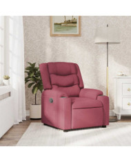 Fauteuil inclinable Rouge bordeaux Tissu | Mobilier & Déco