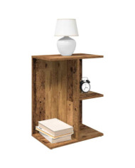 Table de chevet vieux bois 46,5x29x61 cm bois d'ingénierie | Mobilier & Déco