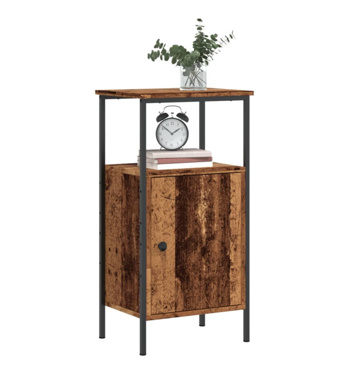 Table de chevet vieux bois 41x31x80 cm bois d’ingénierie | Mobilier & Déco