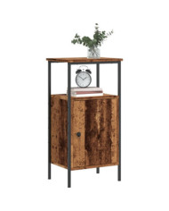 Table de chevet vieux bois 41x31x80 cm bois d’ingénierie | Mobilier & Déco