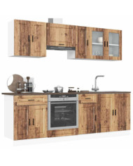 Ensemble d'armoires de cuisine 8 pcs Kalmar bois d'ingénierie | Mobilier & Déco