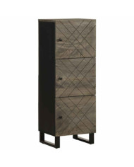 Buffet noir 40x33x110 cm bois de manguier massif | Mobilier & Déco