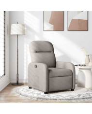 Fauteuil inclinable Taupe Tissu | Mobilier & Déco