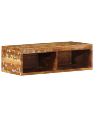  Meuble TV mural 60x30x19 cm bois massif de récupération | Mobilier & Déco