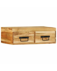  Meuble TV mural 60x30x19 cm bois massif d'acacia | Mobilier & Déco