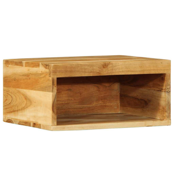  Meuble TV mural 40x30x19 cm bois massif d'acacia | Mobilier & Déco