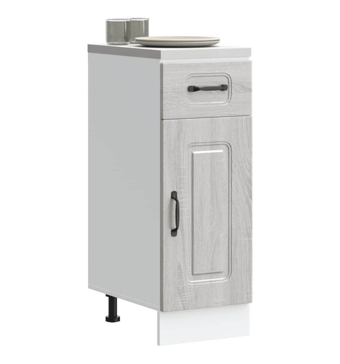 Armoire de cuisine Kalmar sonoma gris bois d'ingénierie | Mobilier & Déco