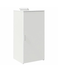 Armoire de rangement blanc 50x45x103,5 cm bois d'ingénierie | Mobilier & Déco