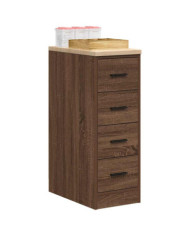 Armoire de rangement de garage chêne marron 30x51x85cm bois pin | Mobilier & Déco