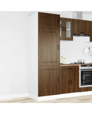 Armoire de cuisine Kalmar chêne marron bois d'ingénierie | Mobilier & Déco