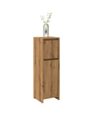 Armoire de bain chêne artisanal 30x30x95 cm bois d'ingénierie | Mobilier & Déco