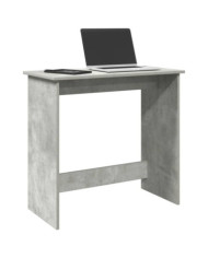 Bureau Gris béton 80x40x75 cm Aggloméré | Mobilier & Déco