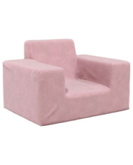 Canapé pour enfants Rose Peluche douce | Mobilier & Déco