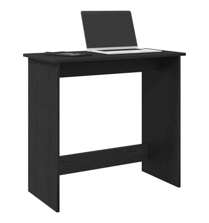 Bureau Noir 80x40x75 cm Aggloméré | Mobilier & Déco