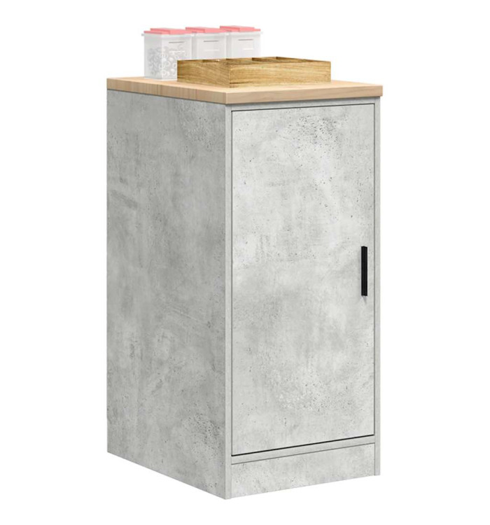 Armoire de rangement de garage gris béton 40x51x85 cm bois pin | Mobilier & Déco