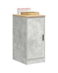Armoire de rangement de garage gris béton 40x51x85 cm bois pin | Mobilier & Déco