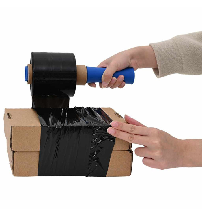 Films étirables 50 pcs noir 23 μm 10 cm x 150 m | Mobilier & Déco