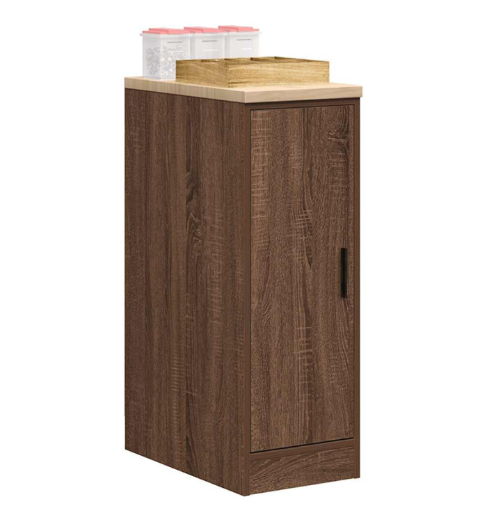 Armoire de rangement de garage chêne marron 30x51x85cm bois pin | Mobilier & Déco