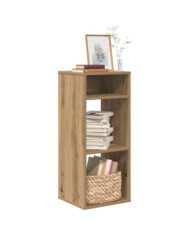Bibliothèque chêne artisanal 34x31x80 cm bois d'ingénierie | Mobilier & Déco