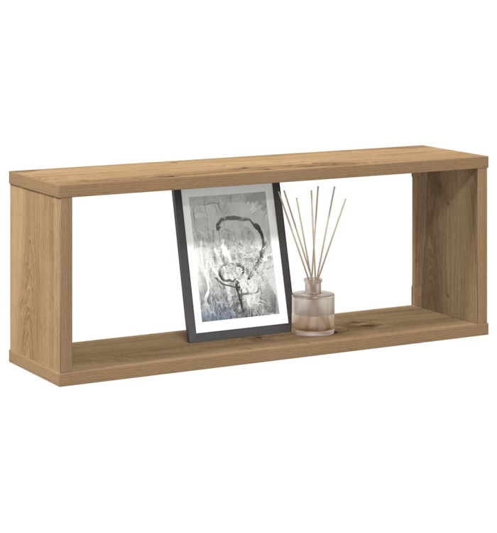 Étagères cube murales 4 pcs chêne artisanal 60x15x23 cm | Mobilier & Déco