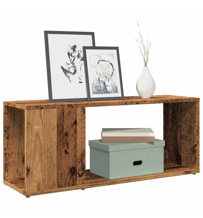 Meuble TV vieux bois 80x24x32cm bois d'ingénierie | Mobilier & Déco