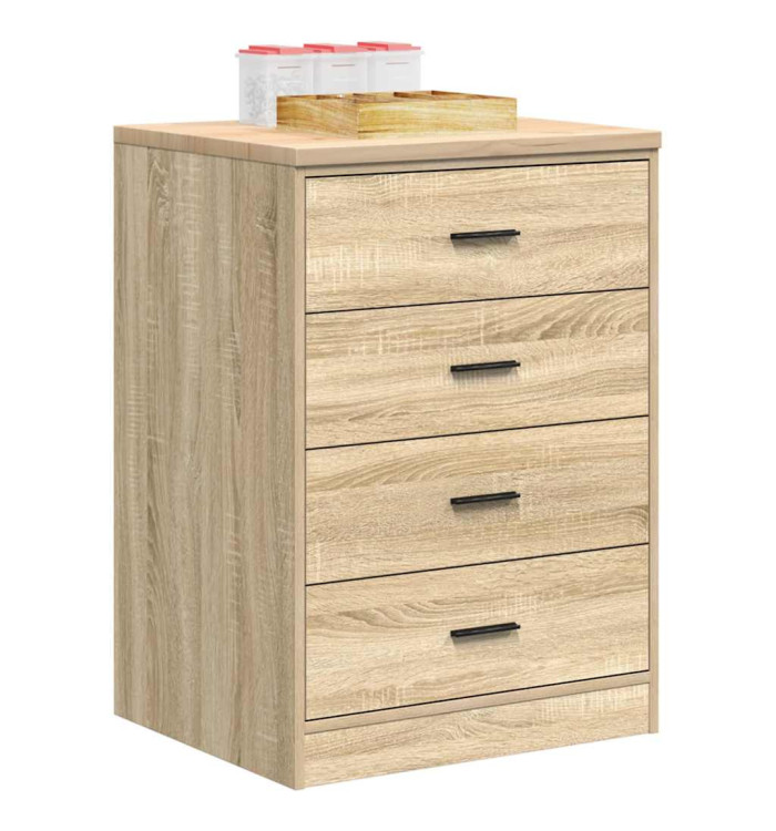 Armoire de rangement de garage chêne sonoma 60x51x85cm bois pin | Mobilier & Déco