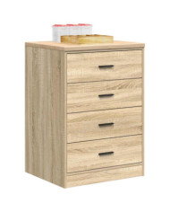 Armoire de rangement de garage chêne sonoma 60x51x85cm bois pin | Mobilier & Déco