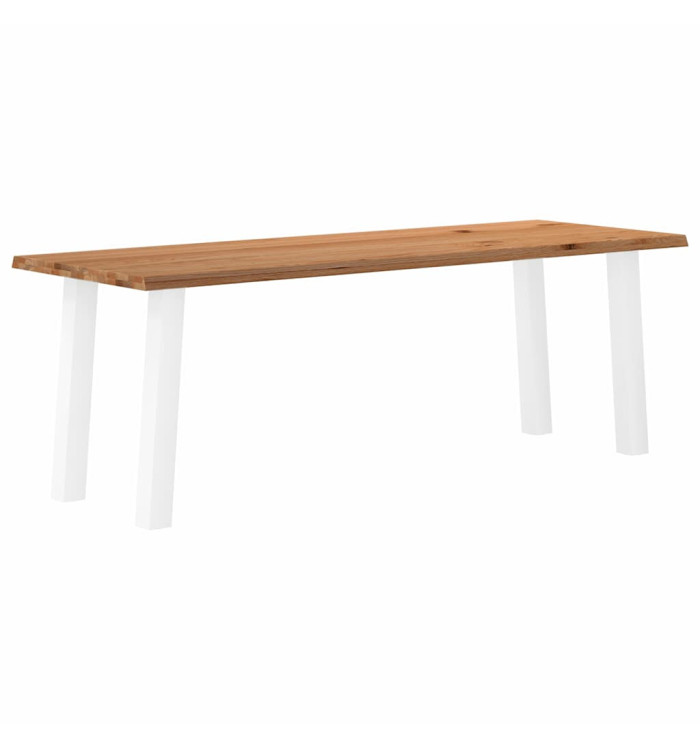 Table à manger et bord naturel bois massif chêne rectangulaire | Mobilier & Déco