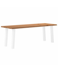 Table à manger et bord naturel bois massif chêne rectangulaire | Mobilier & Déco